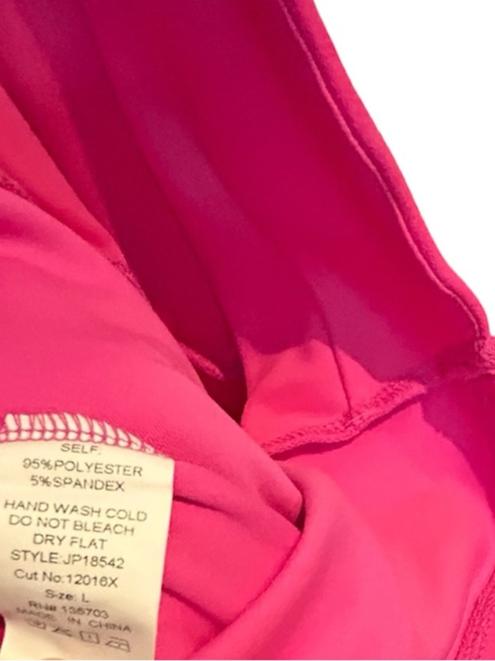 Fuchsia One-Shoulder Ruffle Women’s one piece - Picture 3 of 8